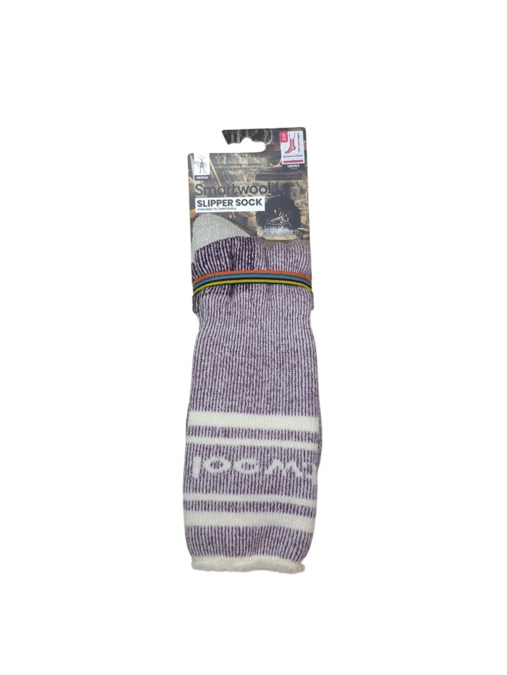 Smartwool Merino Wool Slipper Socks XL Unisex Tall Crew Maximum Cushion Purple